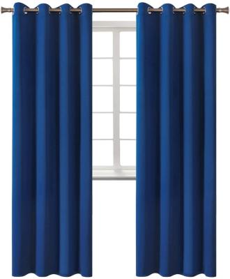 China Blackout Multicolor Ready Made Curtains For Living Room , Mulisize Grommet Blackout Curtain Solid Design for sale