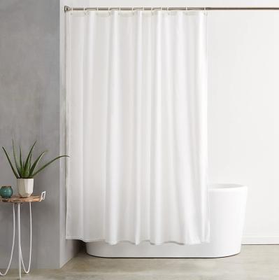 China Sustainable Bathroom Shower Curtain Polyester , Solid Color Eco - Friendly Bathroom Shower Curtain With Hooks for sale