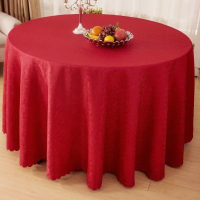 China Waterproof 100% Table Cloth , High Quality Fabric Wedding Polyester Table Cloth for sale