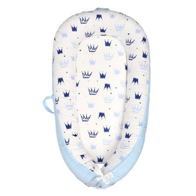 China Bionic Baby Anti-static Newborn Nest Soft Protector Bed, Portable Detachable Folding Cotton Protector Bed Crib for sale