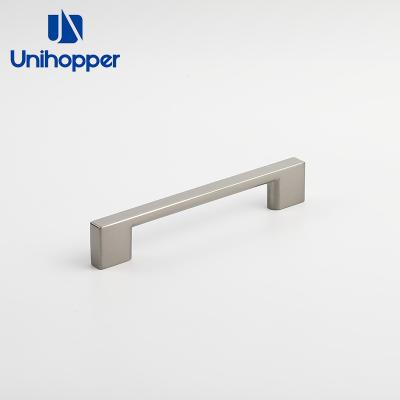 China Modern Factory Wholesale Modern Furniture Hardware Zinc Alloy Unihopper Nickel T Bar Furniture Brushed Handle for sale