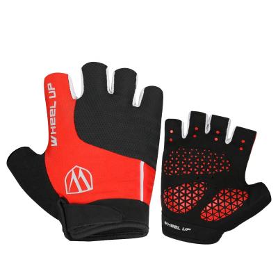 China Breathable/Anti-Slip/Shockproof WHEEL UP Factory Price OEM Cheap MTB Motorcycle Half Finger Bike Breathable Shockproof Gloves For Racing Recycling for sale