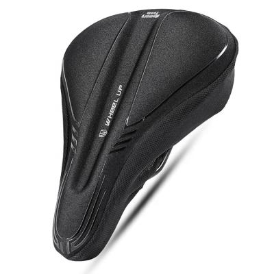 China Breathable WHEEL UP Extra Soft Pad Memory Foam Filling Bicycle Seat Bike Saddle Cover Extra Soft Cushion Upright Seat Resting Protecter for sale