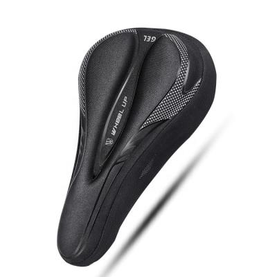 China Breathable WHEEL UP Extra Narrow Soft 28.5*15.5cm 3D Silicone Gel Pad Riding Bicycle Seat Bike Saddle Cover Cushion Pad Protecter for sale