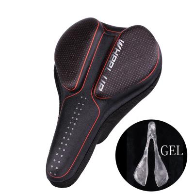 China Breathable WHEEL UP Extra Soft Silicon Gel Bicycle Seat Anti Slip Bike Saddle Cushion Cover For MTB Road Bike for sale