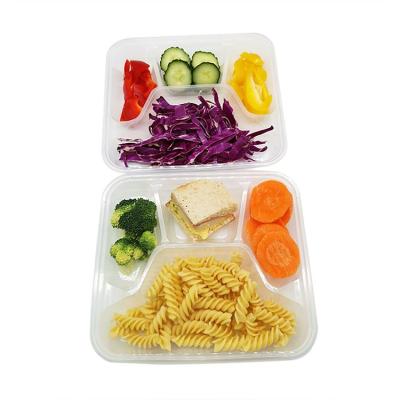 China 1000ml Viable 4-Compartment Take Out Food Packaging Lunch Box for sale