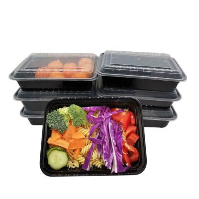 China Wholesale WF-24S Food Storage Kitchen Stocked Rectangular Disposable Plastic Boxes/Containers With Lid for sale