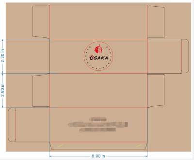 China Disposable Disposable Food Packaging Kraft Paper PE Coated Japanese Sushi Box, Customizable LOGO for sale