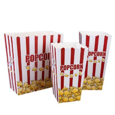 China Recyclable Wholesale Cinema Thickened Popcorn Square Bucket Disposable Popcorn Paper Box Customization for sale