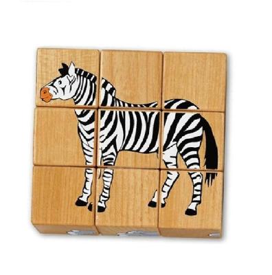 China Toy Wooden Block Puzzle Educational Animal Matching Forming Educational Building Block Set Kindergarten For Kids Children Safe Non-Toxic Wooden Toy for sale