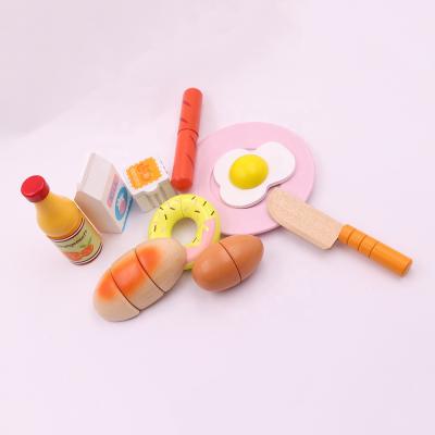 China Funny Educational Toy Wooden Kids Kitchen Toys Pretend Play Bread Maker Kids Play Wooden Toaster Machine Breakfast Toy for sale