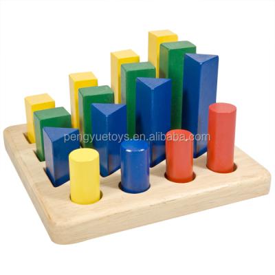 China 2016 building toy classice educational hot sale Playboard wooden montessori geometric sorting materials in china for sale