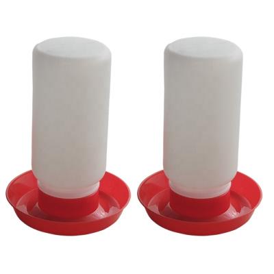 China Plastic Farms Poultry Chicken Feeder And Drinker Automatic Poultry Drinkers 1L Chicken Bird Drinker for sale