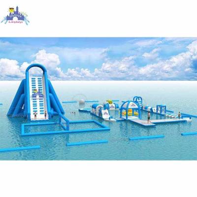 China Water Entertainment Aqua Trampoline Inflatable Commercial Aqua PVC Float Inflatable Float Lake For Sale for sale