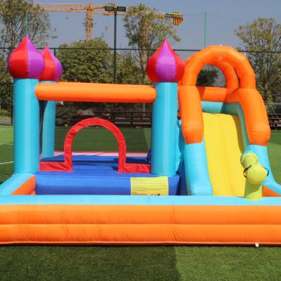 China Amusement Park Mall School Inflatable Castle Bounce House Jumping Inflatable Bouncer Combo For Kids Party With Slide for sale