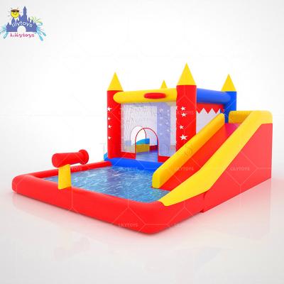 China Cheap Amusement Park Mall School Kids Party Bouncer Oxford Nylon Bounce Mini Residential Inflatable House For Sale for sale