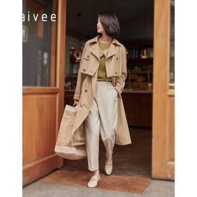 China Anti-wrinkle naivee spring series two piece set women double breated coat ladies jacket moden look for sale