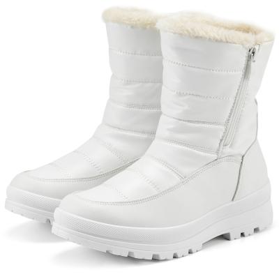 China Wholesales Anti-slippery Warm OEM Ankle Snow Boots Custom Leather Snow Boots Hairy For Women Women Fur Boots for sale