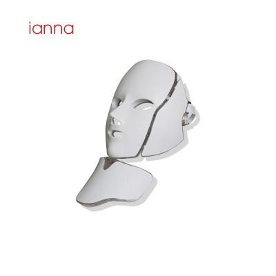 China Skin Tightening Ianna ES1077 Skin Rejuvenation PDT Photon Beauty Therapy Face Skin Care LED Light Facial Mask With Neck IPL Led Mask for sale