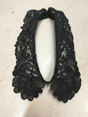 China Fashion black color beaded collar beaded embellishment for sale