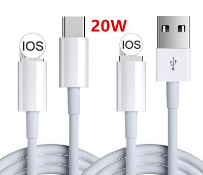 China IOS Fast Charger Power Adapter USB Type C 10ft Charging Cable For iPhone 7 Plus 8 X Xr Pro Max Xs Max 11 12 13 for sale