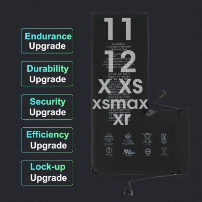 China Original Mobile Phone OEM Replacements Battery Capacity OEM Battery For Iphone X XR XS max 11 12 PRO for sale