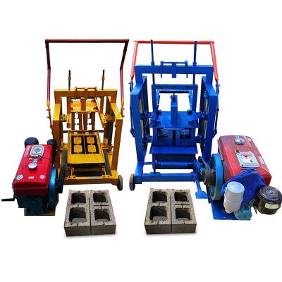 China Buliding construction cement paver brick maker price in UK mobile diesel type concrete hollow block brick making machine for sale