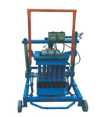 China Mobile Low Cost Vibration Cement Hollow Concrete Brick Block Making Machine for sale