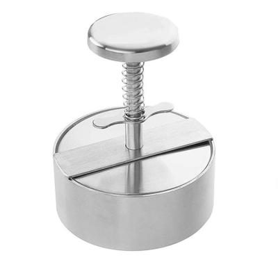 China 304 Stainless Steel Non Stick Adjustable Burger Patty Maker Meat Pie Pressing Burger Meat Press Machine Meat Mold for sale