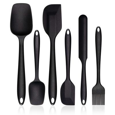 China Sustainable 6pcs Silicone Spatula Baking Tools Cookware Set 2020 for sale