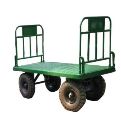 China Manual Logistic Heavy Goods Hand Truck Platform Trailer Flat Car/Electric Goods Guided Vehicle Car for sale