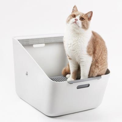 China New Sustainable Luxury PETKIT Automatic Deodorizing Cat Litter Box Detective With Easily Detach And Clean for sale