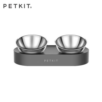 China PETKIT 304 Food Grade Stainless Steel Viable Cat Feeding Bowl Detachable With Two Angle Adjustable For Elevated Cat for sale