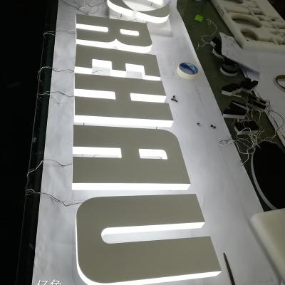 China Shopping mall hot sale acrylic side full lit led lights advertising all edge illuminated letter sign for decoration for sale