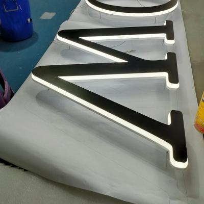 China Custom Signage Side Mall Shop Front Sign Full Acrylic Illuminated Lighted Letters Led Lighted Logo for sale