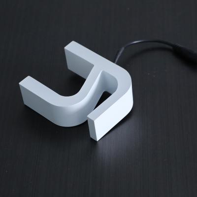 China Factory Direct Sales Durable Acrylic Mini Sign Sample Front Lighted Luminous Alphabet for sale