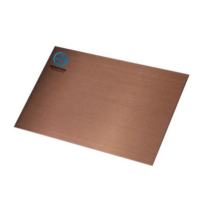 China factory 0.8mm 316 0.98mm thick stainless gold finish decoration china steel plate and sheet price per feet for sale