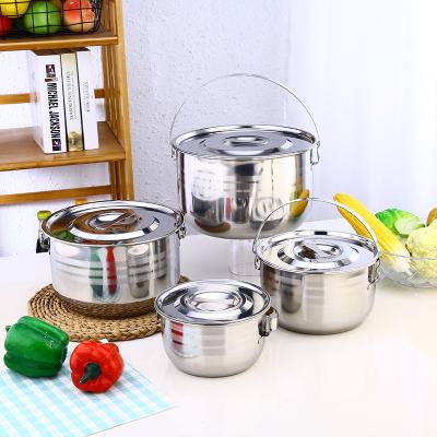 China Sustainable 8pcs porcelain cookware set cooking pot set stainless steel cookware stock pot set for sale