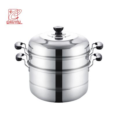 China Sustainable Factory Price 26cm Steamer Pot Double Layer Steamer Pot Set for sale