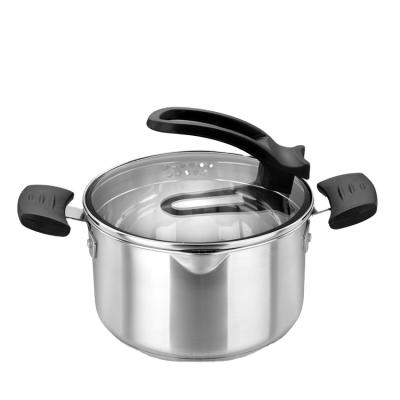 China Viable Hot Sales Multifunctional Kitchen Cooking Pot Pan Stock Pot Stainless Steel Electric Soup Pot for sale