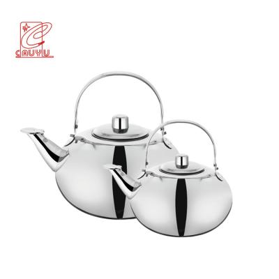 China Cheap Sustainable Price 16/18CM Stainless Steel Kettle Teapot With Infuser for sale