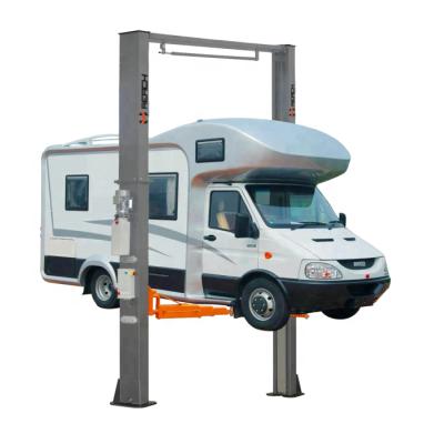 China Auto Release 6000kg CE/ISO Hydraulic Lifter Two Post Gantry Lock Truck Car Lift with Clear Floor Type 6000kg for sale