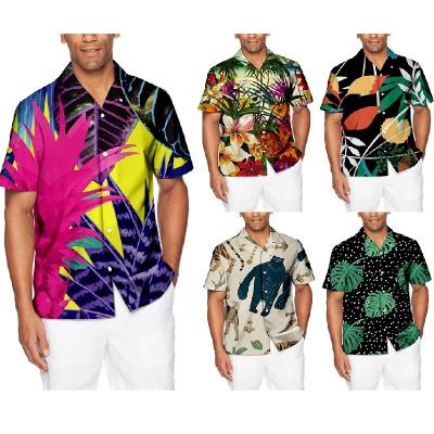 China Anti-pilling new OEM anti-pilling sleeve hawaiian shirt wholesale high quality short shirt for men for sale