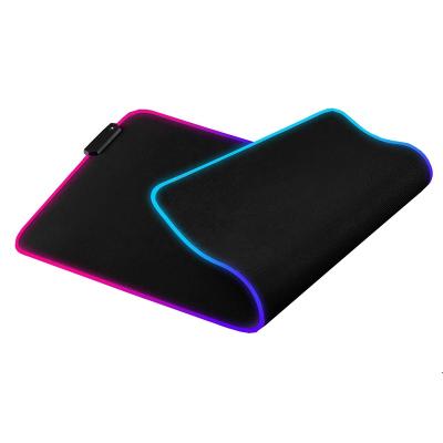 China Custom Copy RGB RGB Led Gaming Mouse Pad With Mirco USB Interface Glowing Mouse Pad XL Size for sale