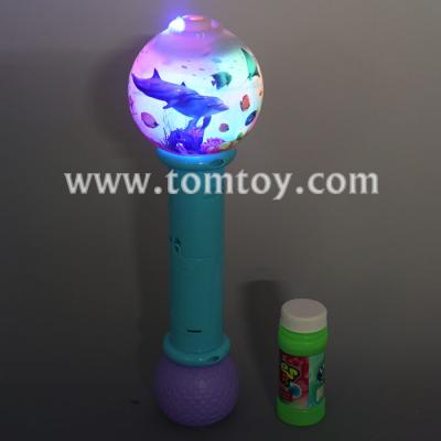 China Over 3 Years Gift Sea World LED Light Bubble Wand With Sound for sale