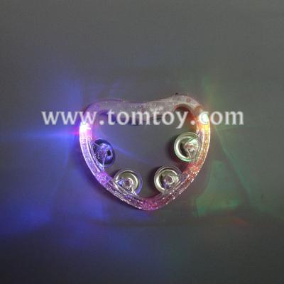 China Tomtoy 12.25*14.6*3cm Pink Heart LED Flashing Basque Drums for sale