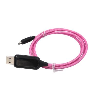 China Fast Data Transfer 1M 2M 3M 3FT 6FT 10FT USB A To Micro USB Data Cable Line With Flowing Light for sale