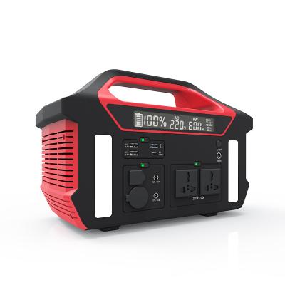 China Portable Power Station 600Wh 700Wh Battery Portable Flashlight 300W Generator For Outdoor for sale