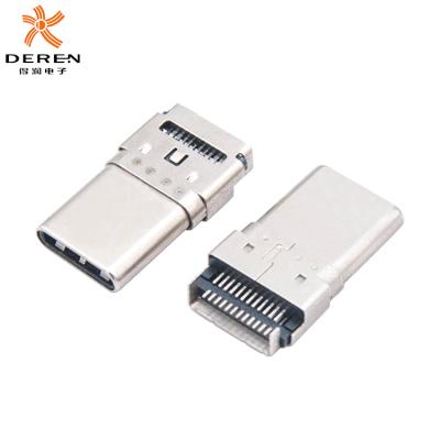 China Automotive Type-C Usb Connector Housing Socket Semi-fininshed Phone Connector Plugs Type C Usb Connector for sale