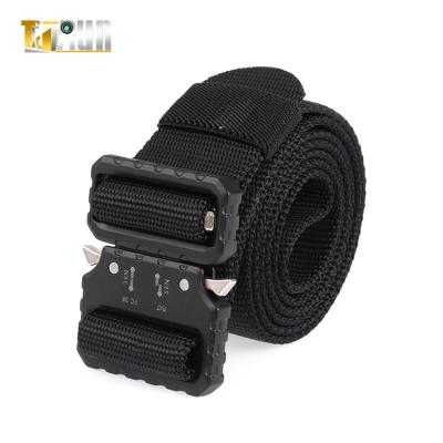 China Nickel Free Customize Amazon Tactical Military Nylon Belt Adjuster Heavy Duty Waist Belt Factory for sale